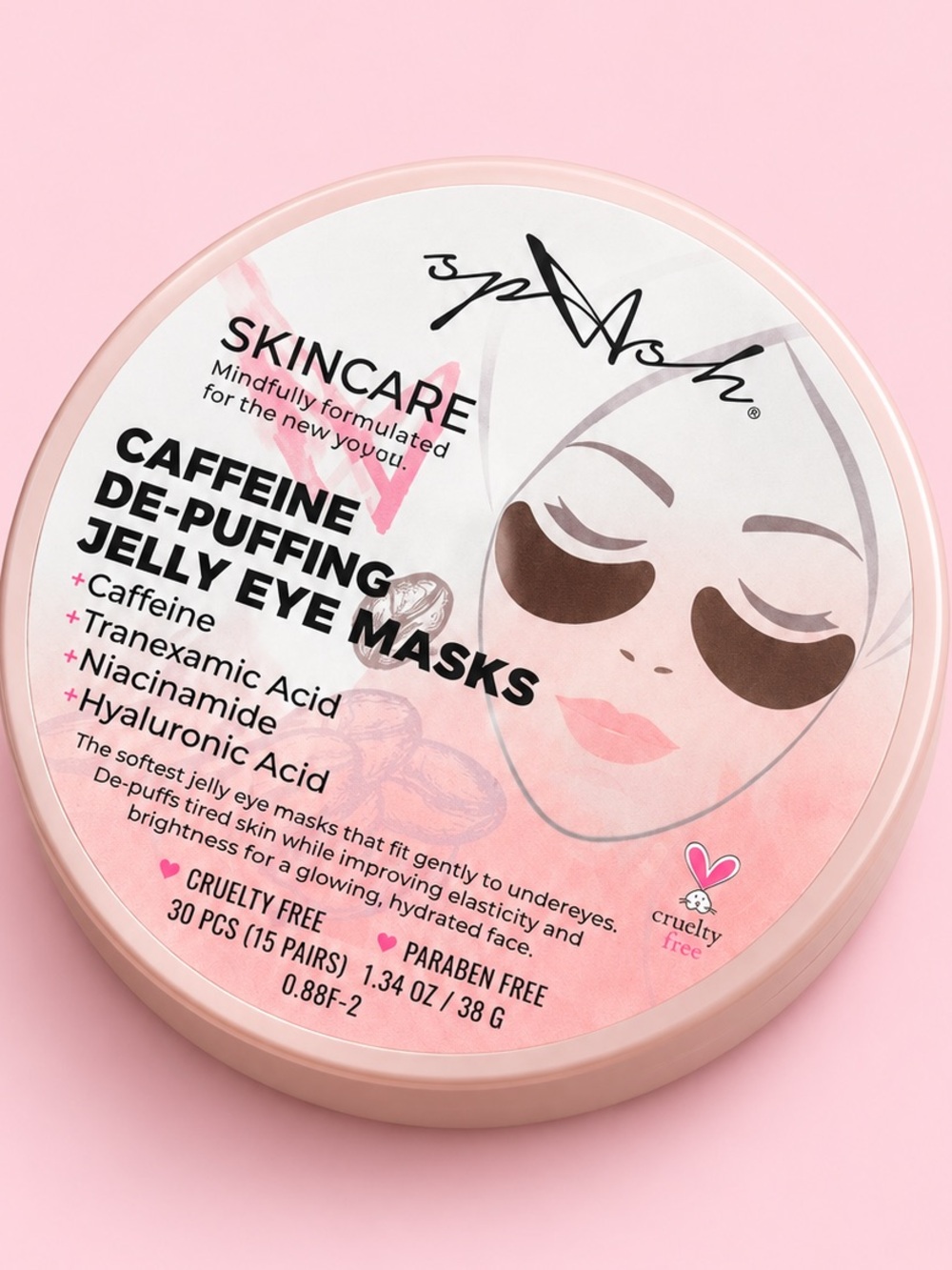 spAash Caffeine De-Puffing Jelly Eye Masks